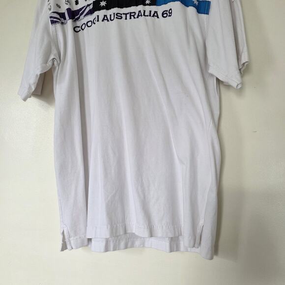 Vtg Y2K Coogi TShirt Mens XL White Blue Embroidered 90s Streetwear 2000s - Picture 4 of 10